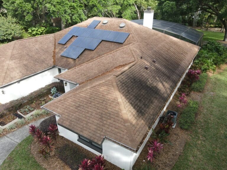 Shingle Roof Cleaning Kissimmee Florid before
